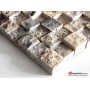 Patlatma Taş Dekoratif Doğal 3D Gümüş Traverten 23x23mm  - DT1419